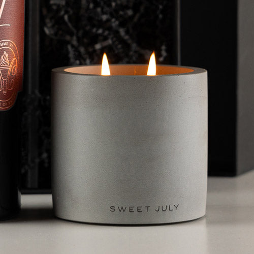 Sweet July Cement Candle