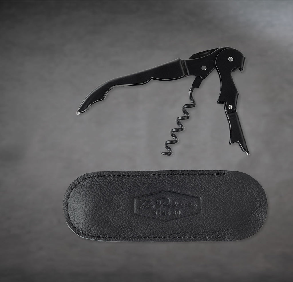 The Prisoner Corkscrew with Leather Pouch