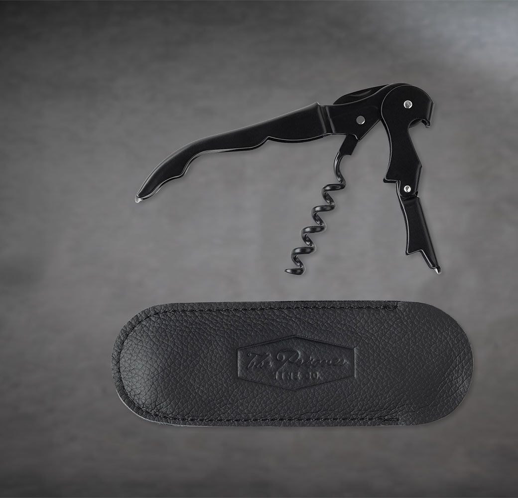 The Prisoner Corkscrew with Leather Pouch