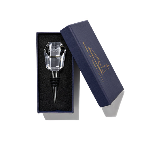 Robert Mondavi Winery Optical Crystal Wine Stopper + Box