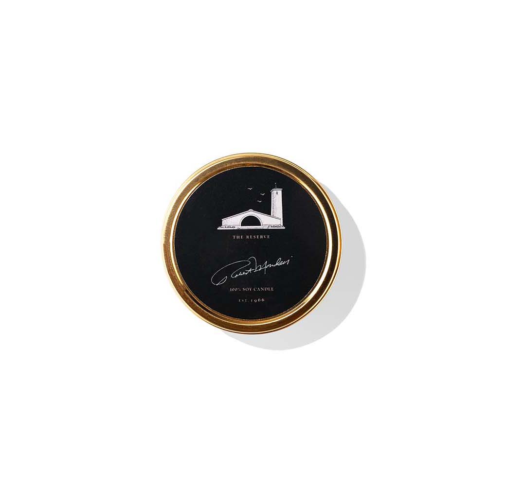 Robert Mondavi Winery Travel Size Black Candle French Oak