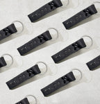 SALDO Black Leather Key Chain