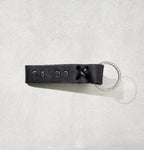 SALDO Black Leather Key Chain