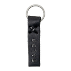 SALDO Black Leather Key Chain