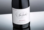 Close up of a bottle of Sea Smoke Southing Pinot Noir