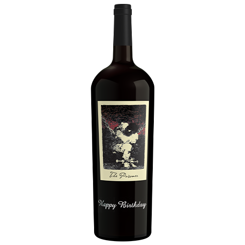 ETCHED HAPPY BIRTHDAY 2023 THE PRISONER RED BLEND 1.5L