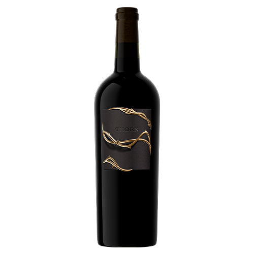 Thorn Merlot bottle of red wine by The Prisoner