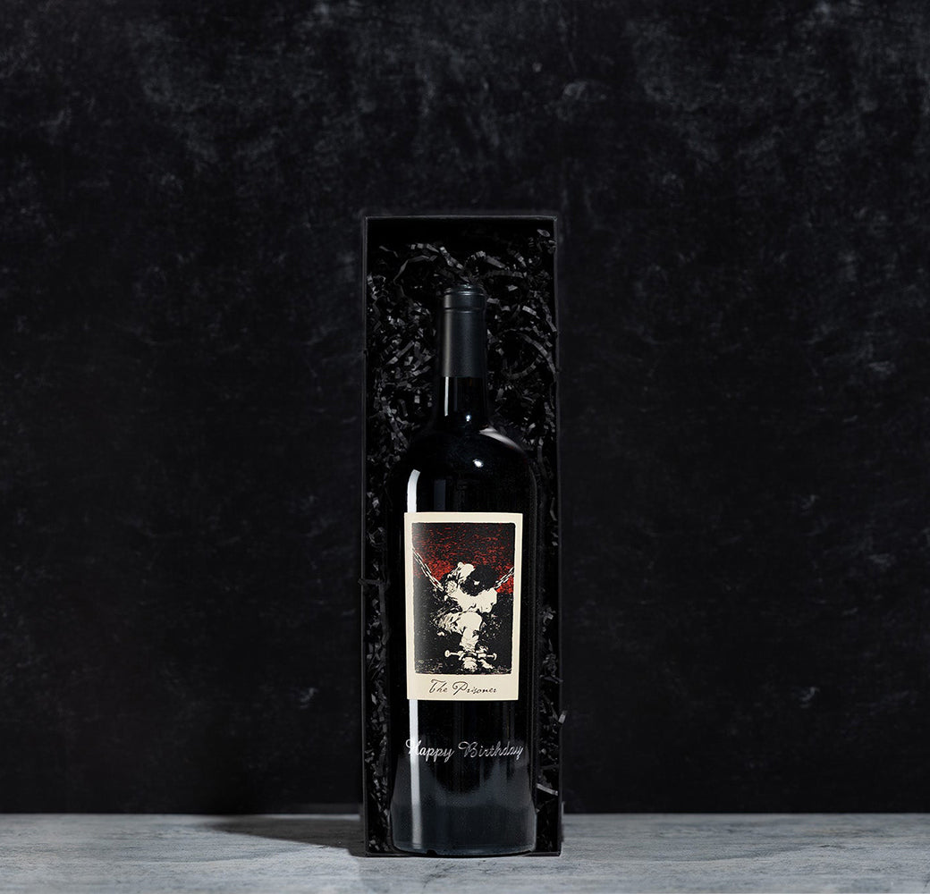 ETCHED HAPPY BIRTHDAY 2023 THE PRISONER RED BLEND 1.5L