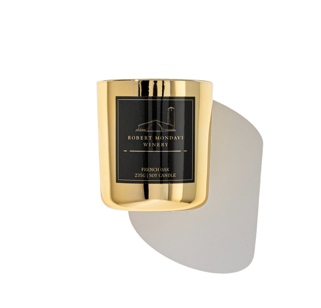 Robert Mondavi Winery Gold Vessel Candle French Oak (Full Size)