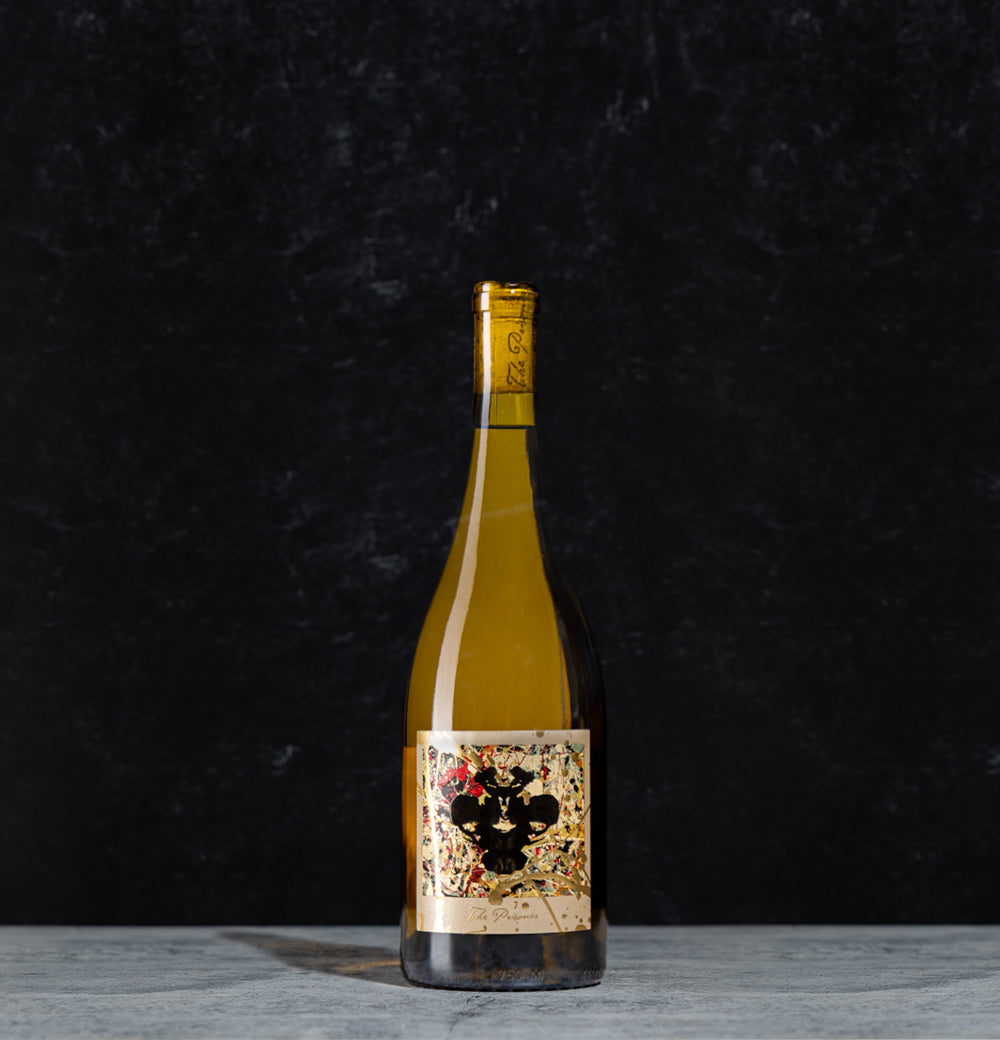 The Prisoner Winemaker Series Sweet White Wine on black background